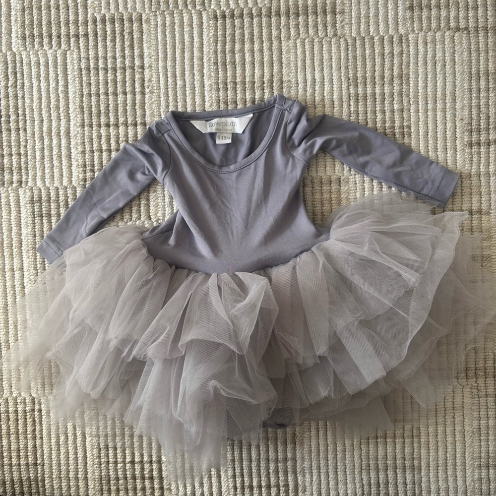 iloveplum Gray/ purpleTutu Dress